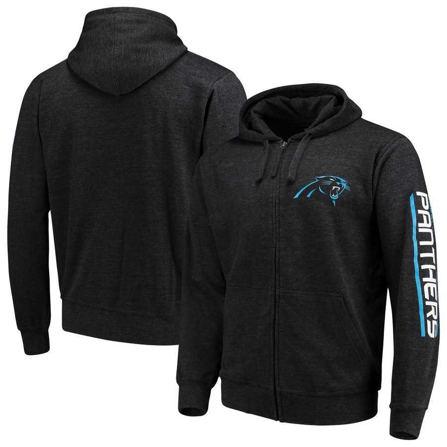 Men's Carolina Panthers G III Sports by Carl Banks Post Route Full Zip Hoodie Charcoal,We sell and wholesale Men's Carolina Panthers G III Sports by Carl Banks Post Route Full Zip Hoodie Charcoal on line form chian!